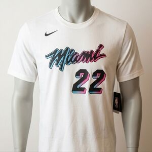 Nike White T-Shirt with Miami 22 Design